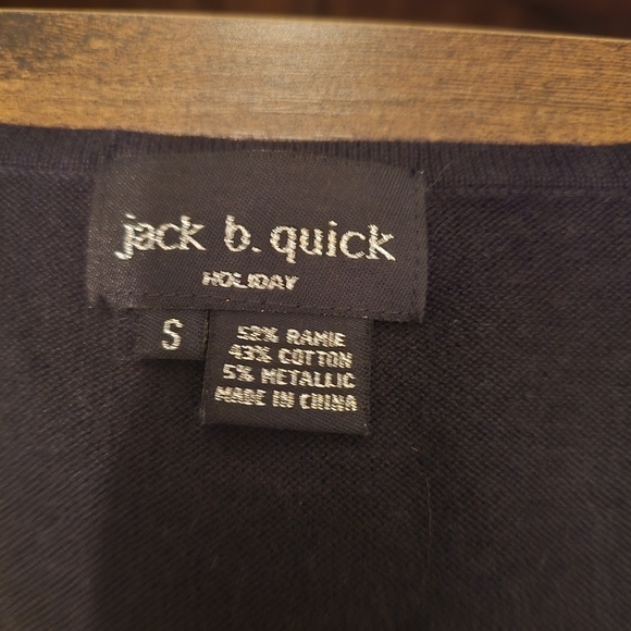 Lane Ashley Black and Silver Sequin Sweater - Picture 2 of 2